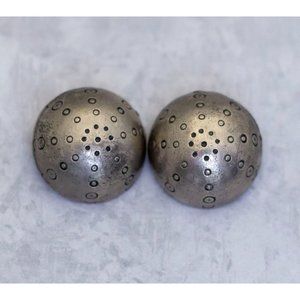 Vintage Silver Tone Clip On Geometric Clip On Earrings by Ellen Designs - CE1